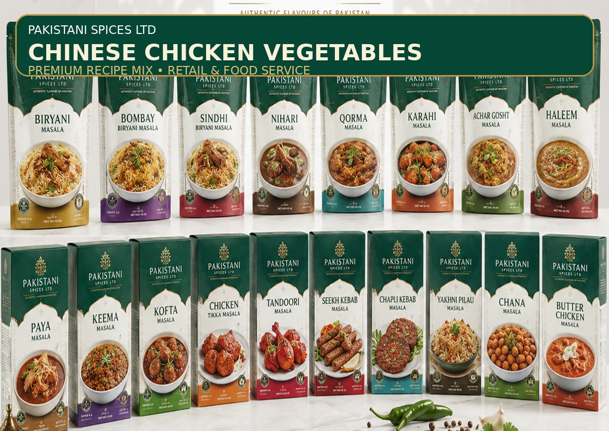 Chinese Chicken Vegetables masala packaging