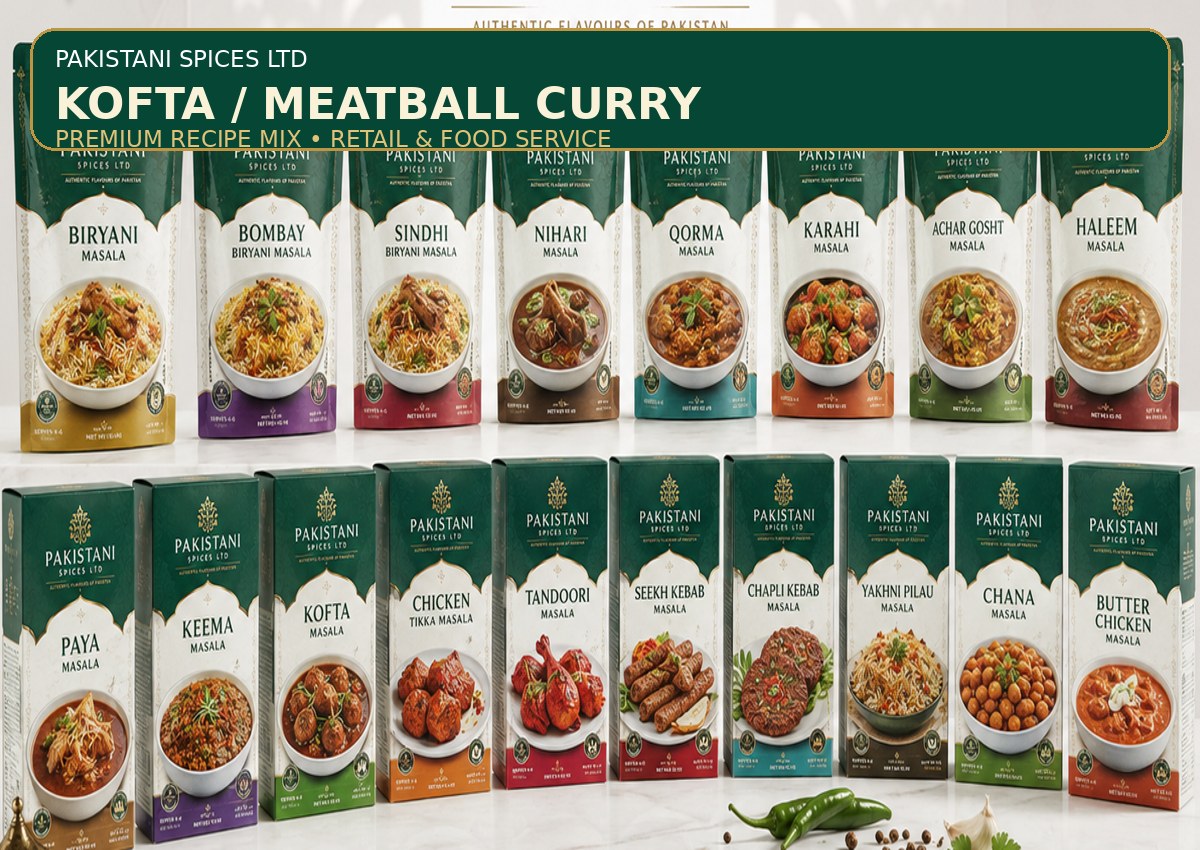 Kofta / Meatball Curry masala packaging