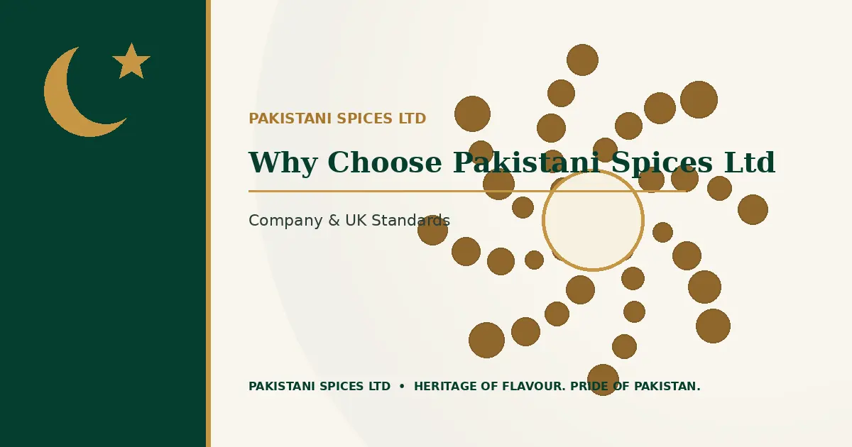 Why choose Pakistani Spices Ltd branded page illustration